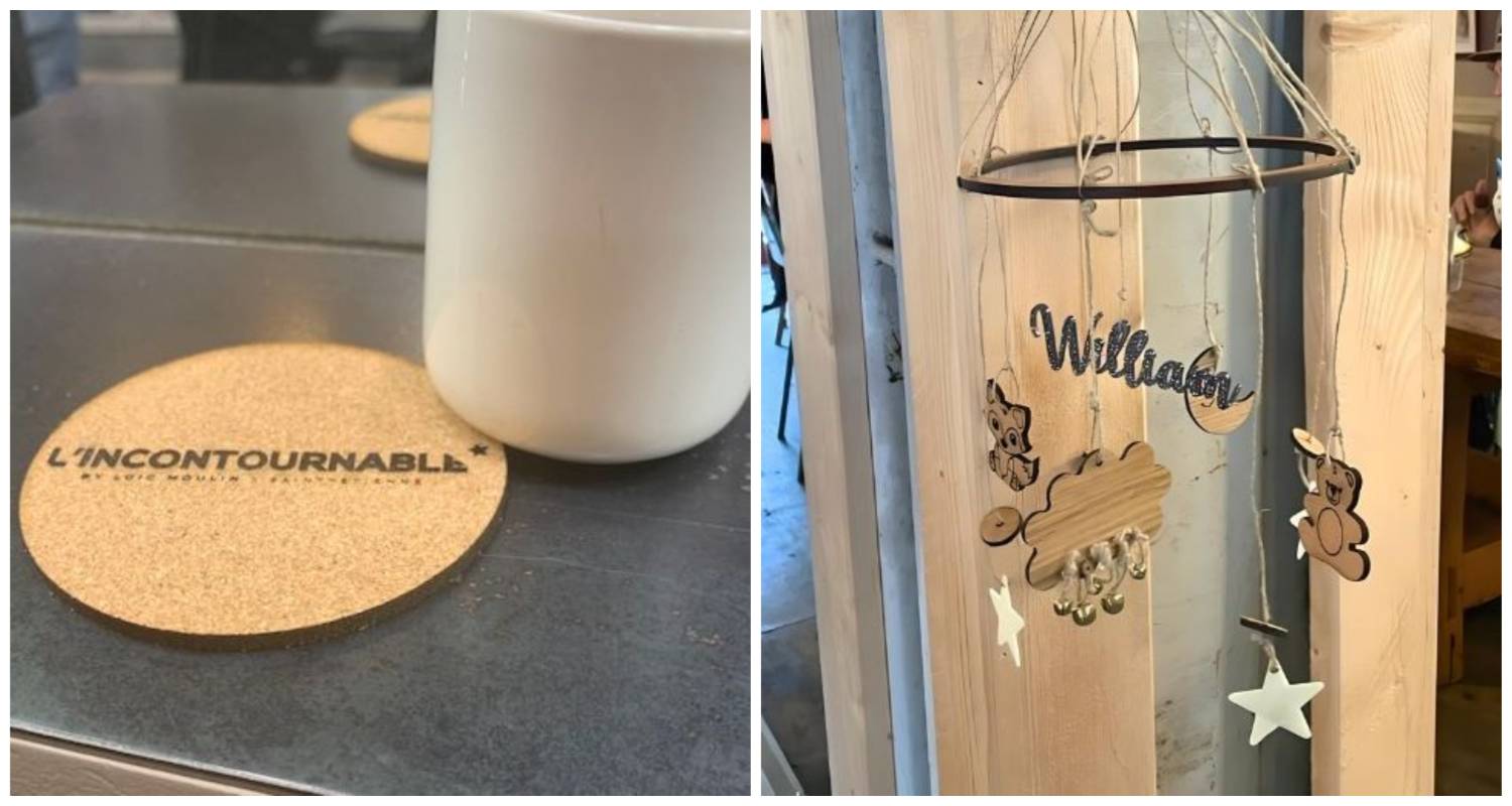 Personnalisation d'objets en liège