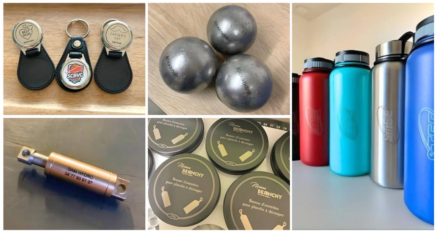 Exemples de personnalisation sur métal