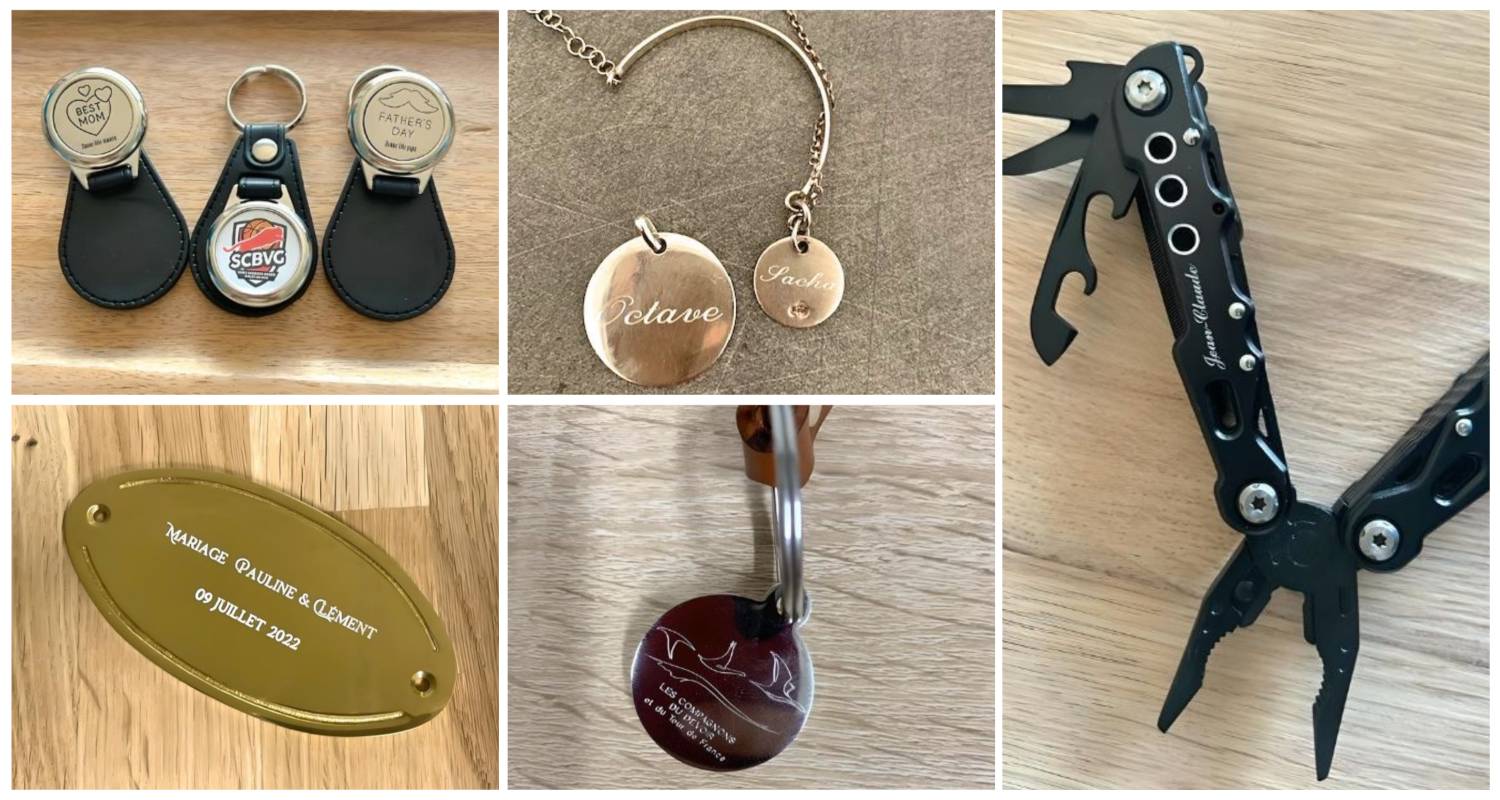 Accessoires personnalisés en métal