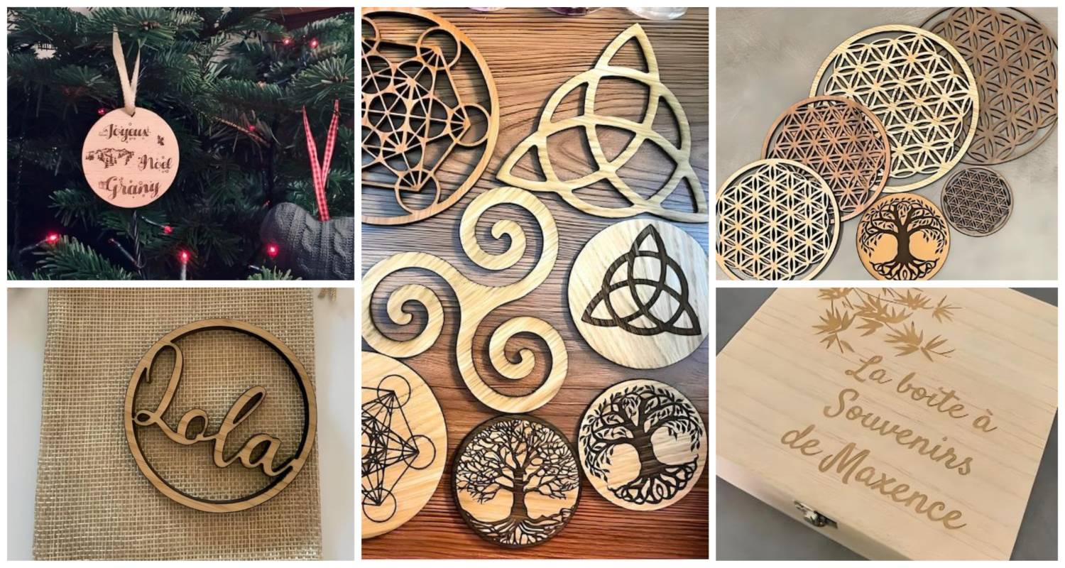 Exemples de personnalisation sur bois